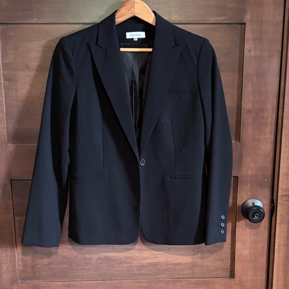 Calvin Klein Black Sport Tailored Blazer